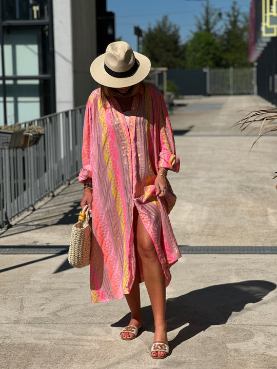 Robe JOLENE BIANCA Rose S/S25