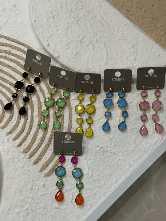 Boucles pendantes coloris