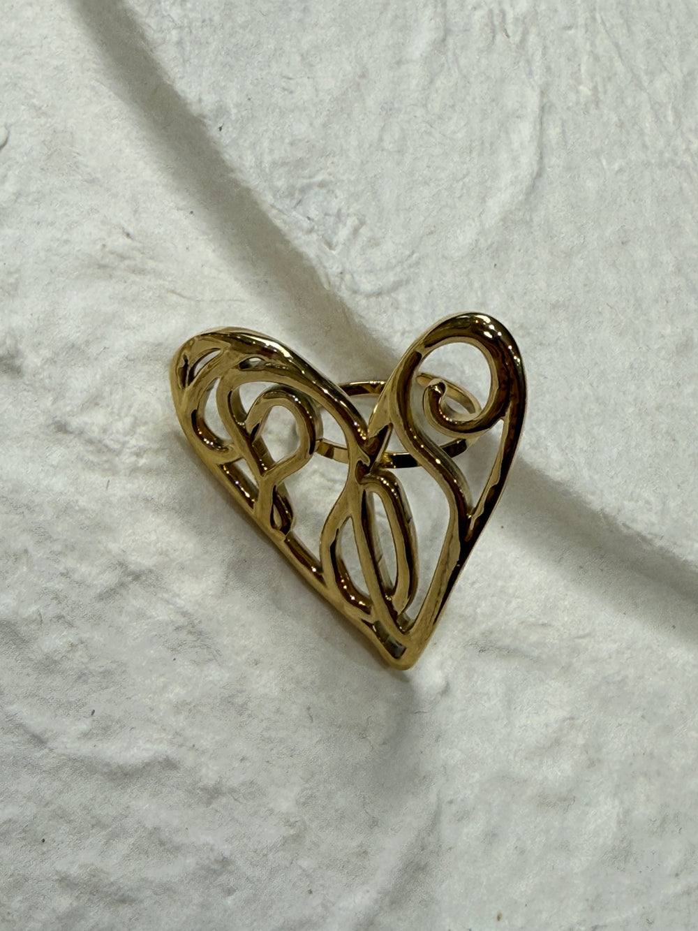 Bague gros cœur