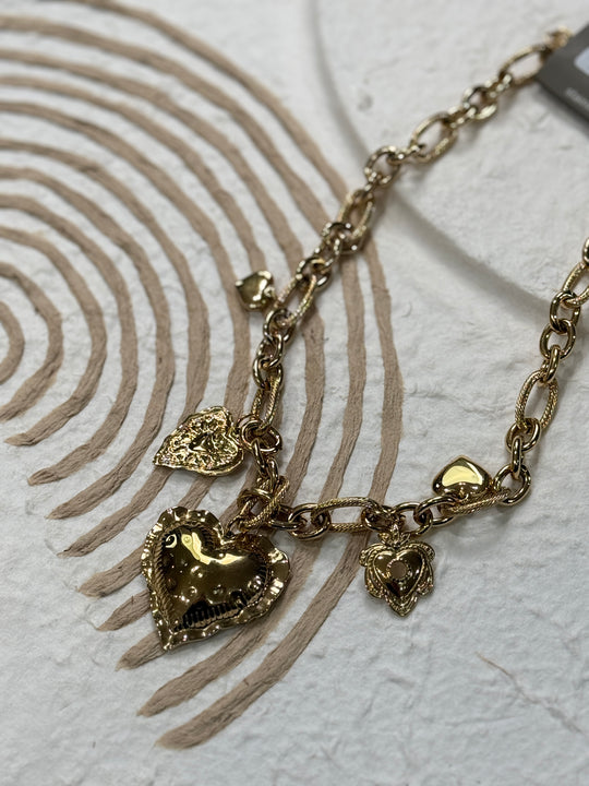 Collier multi coeurs