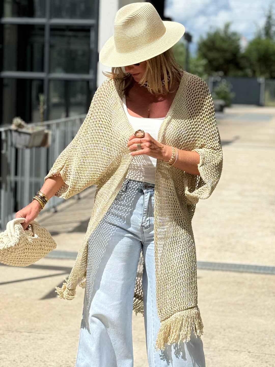 Kimono Crochet FRANGE 9032