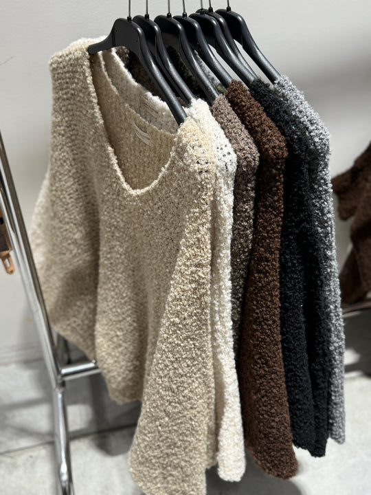 Pull maille colle V 72630