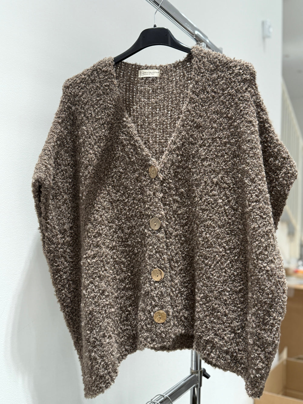 Pull gilet bouton 72888
