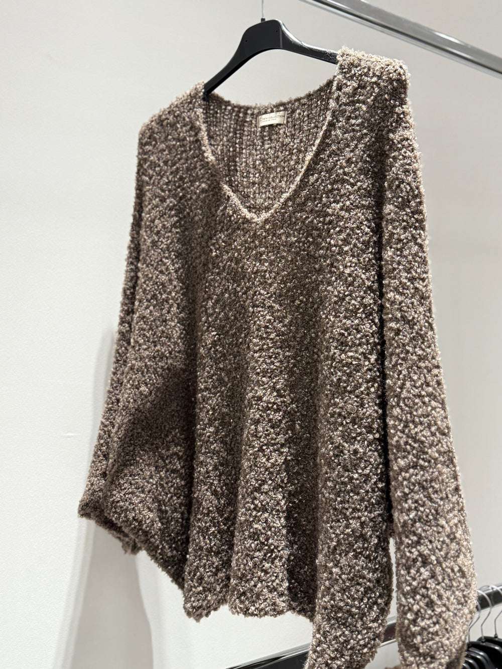 Pull maille colle V 72630
