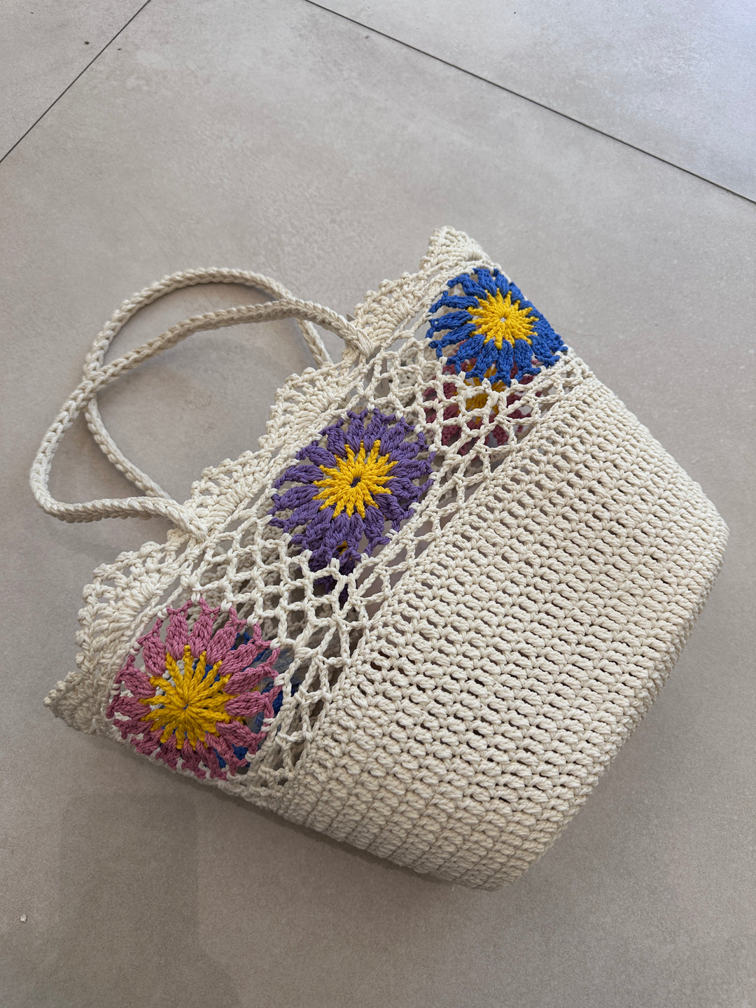 Grand sac maille tressée