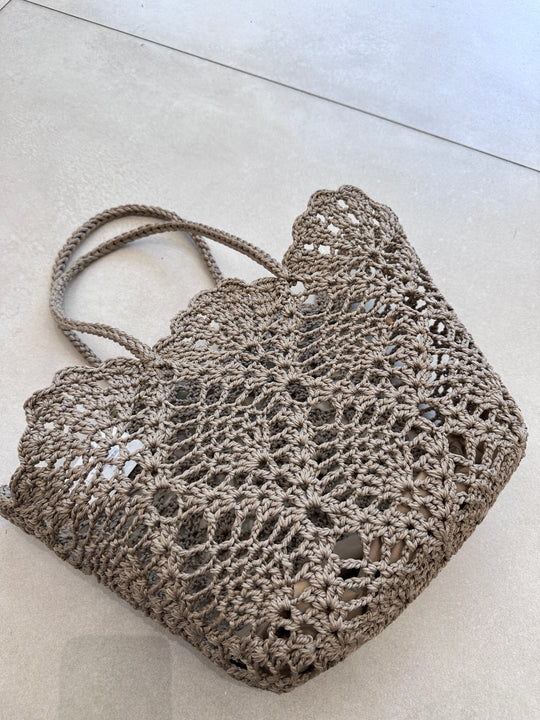 Grand sac maille tressée