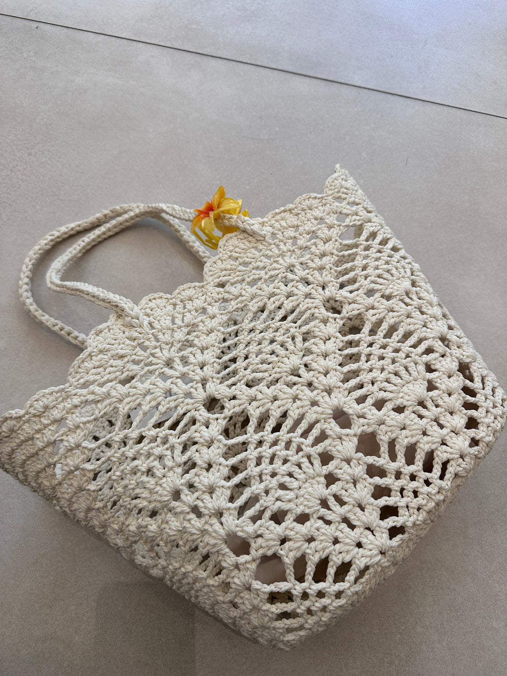 Grand sac maille tressée