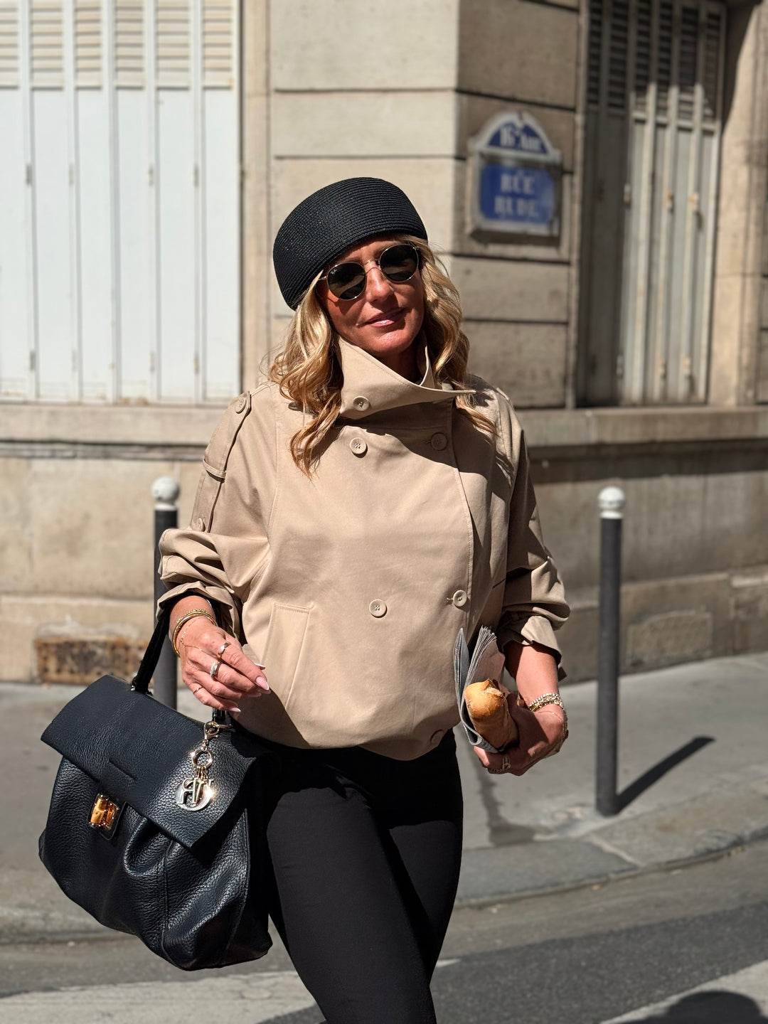 Veste trench Col montant 26099 beige