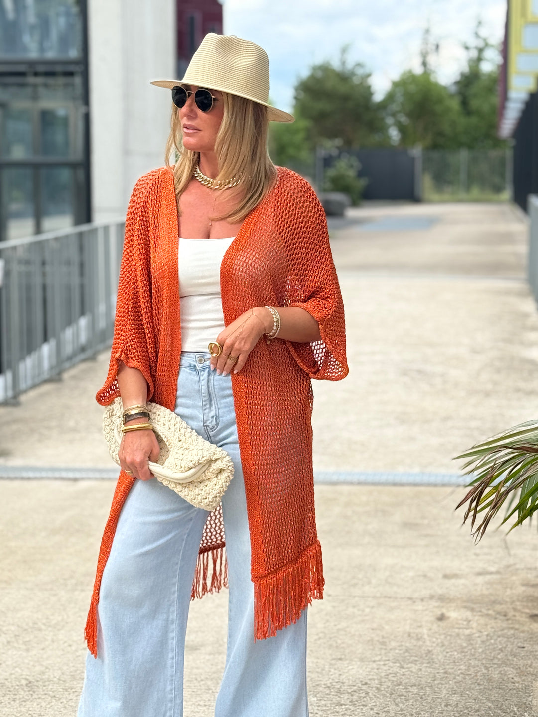 Kimono Crochet FRANGE 9032