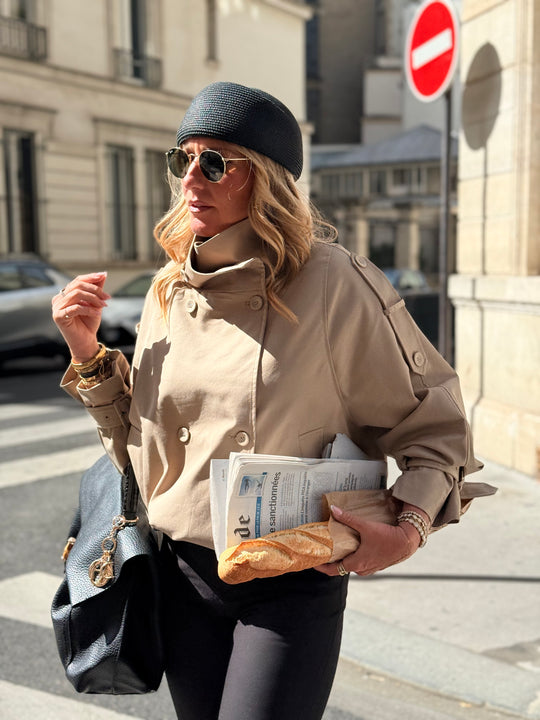 Veste trench Col montant 26099 beige