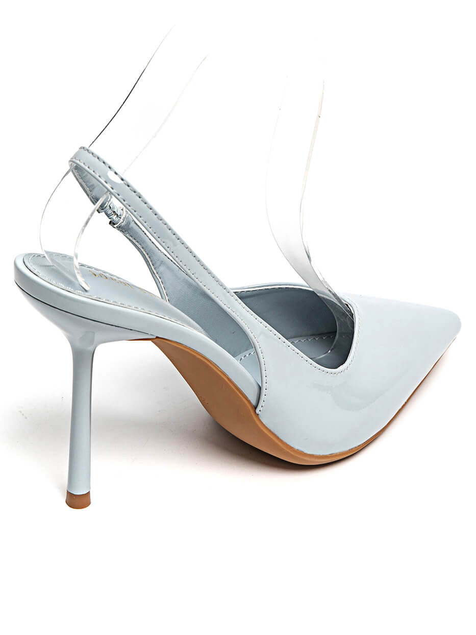 Talon verni uni Bleu 5539