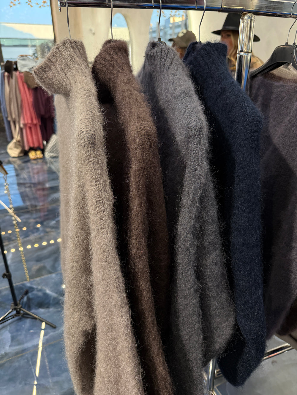 Pull mohair manches longues 11411