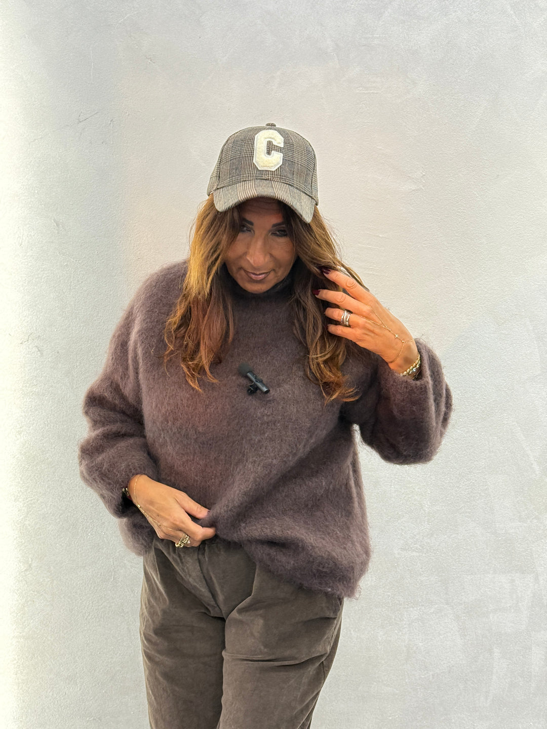 Pull mohair manches longues 11411