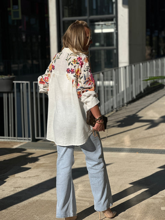 Chemise imprimée fleuri