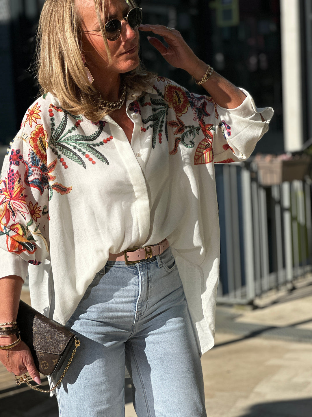 Chemise imprimée fleuri