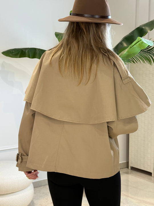 Trench cape camel 30190
