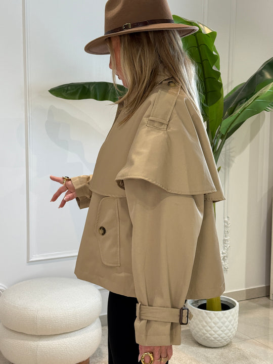 Trench cape camel 30190