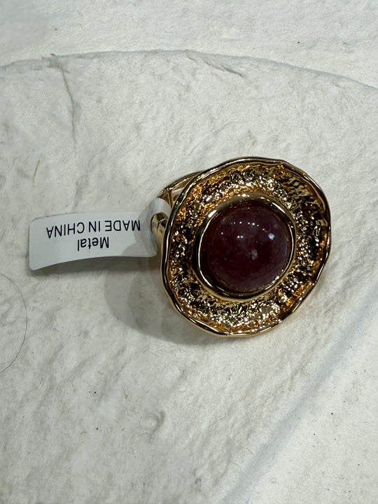 Bague rond/rose (élastique)