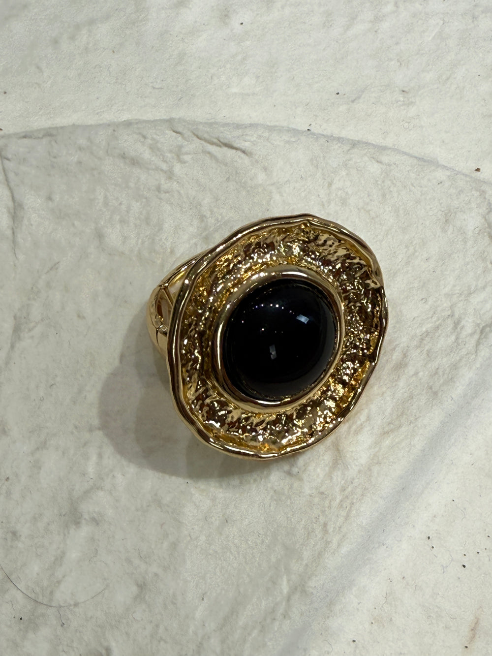 Bague rond/Noir