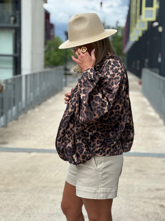 Veste bombers leopard V11336