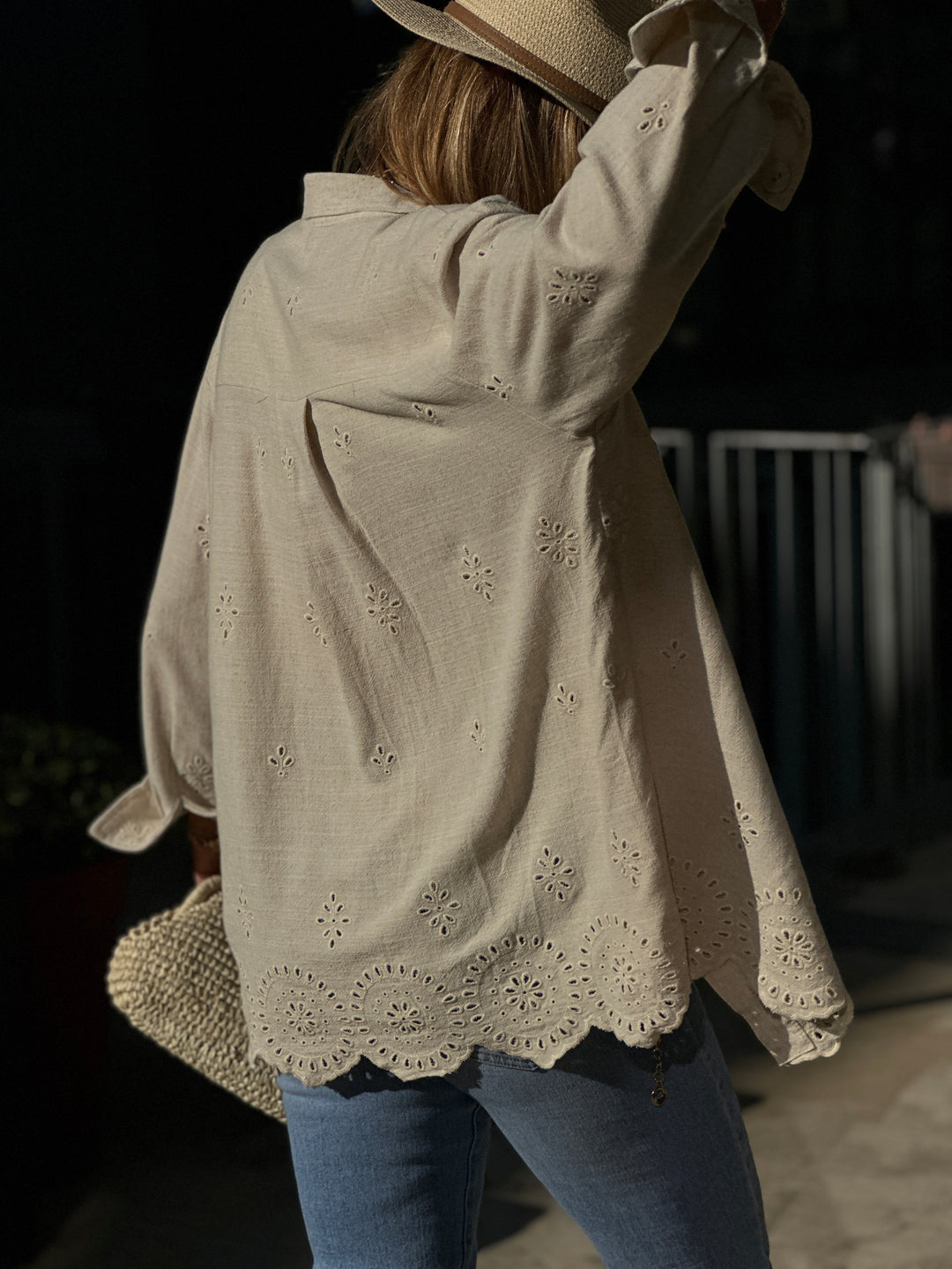 Chemise Lin brodé 8436