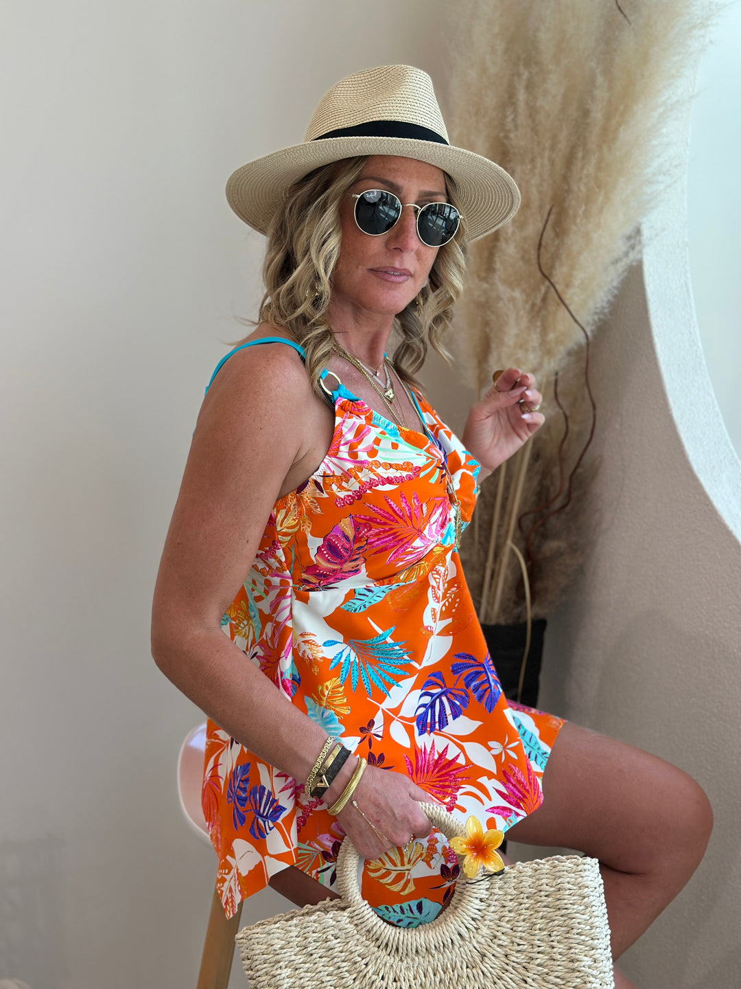 Maillot de bain orange clair 029