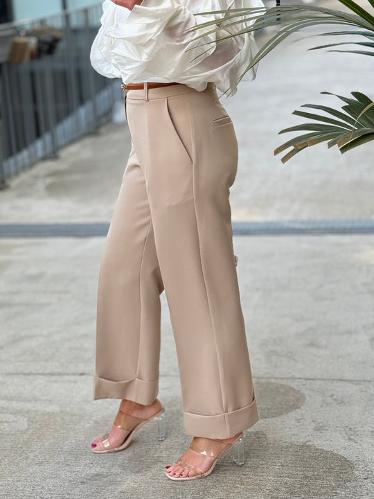 Pantalon pince Salomé camel