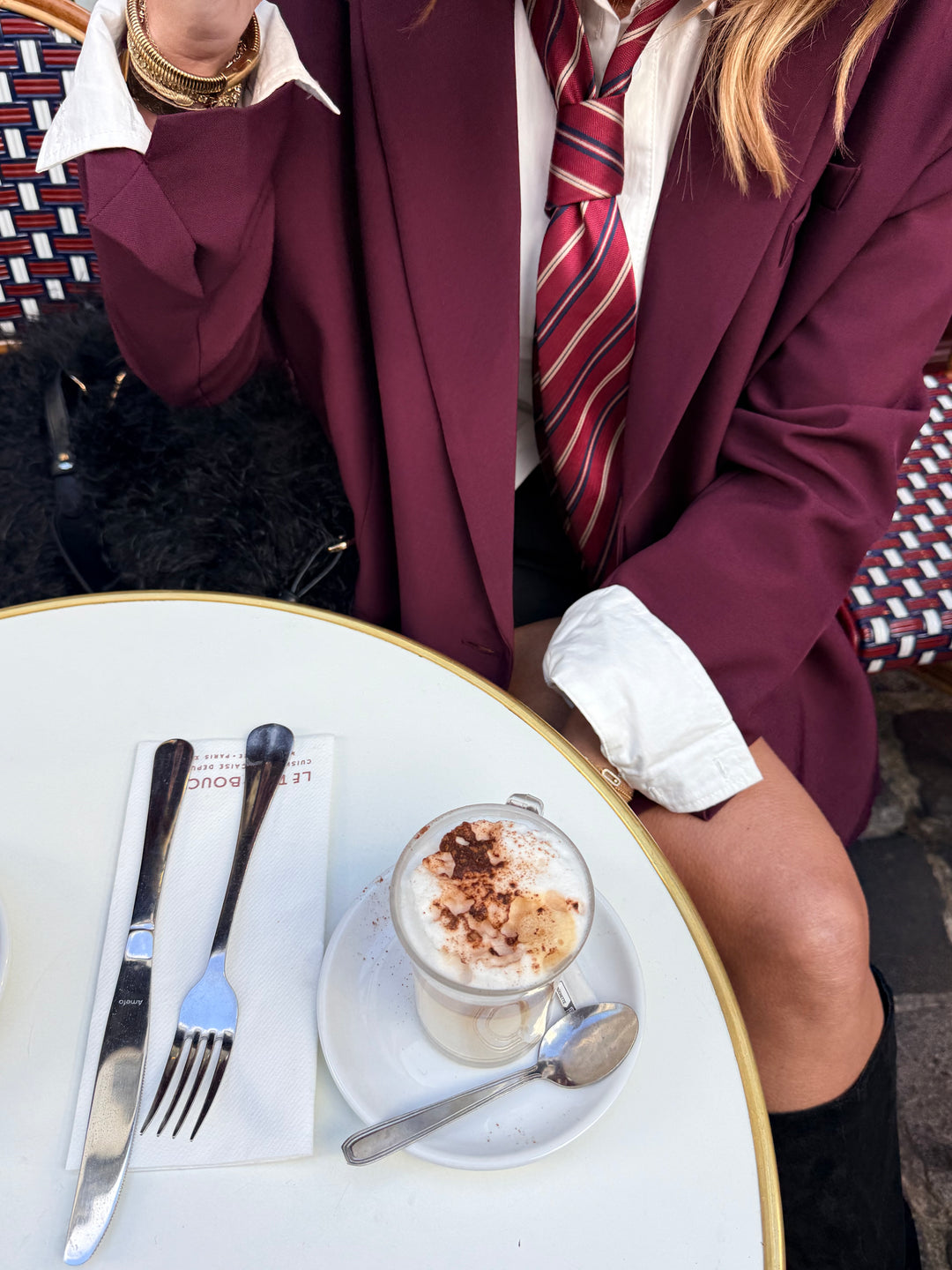 Blazer Droite Bordeaux 9675