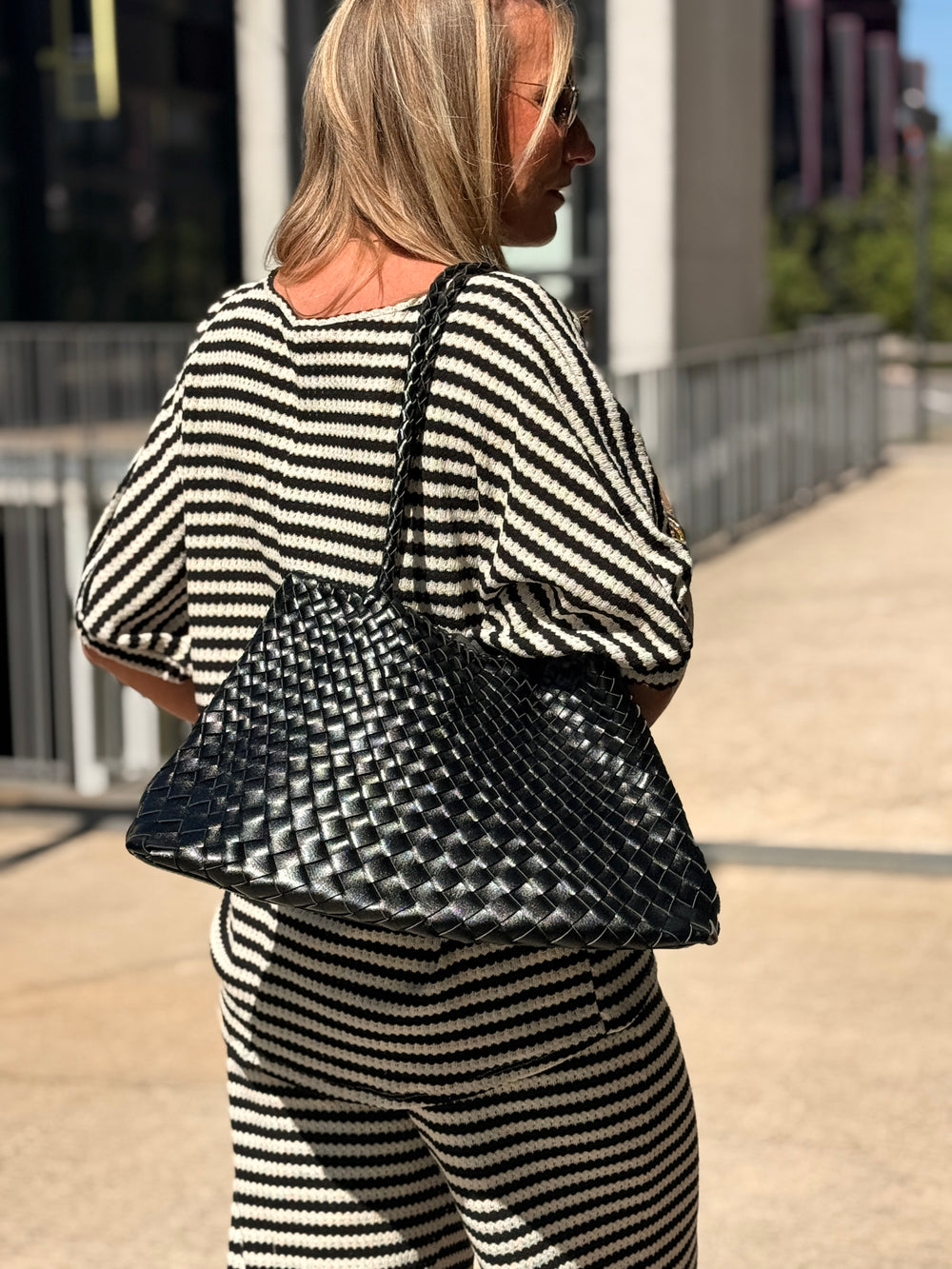 Sac tressé NOIR 8668