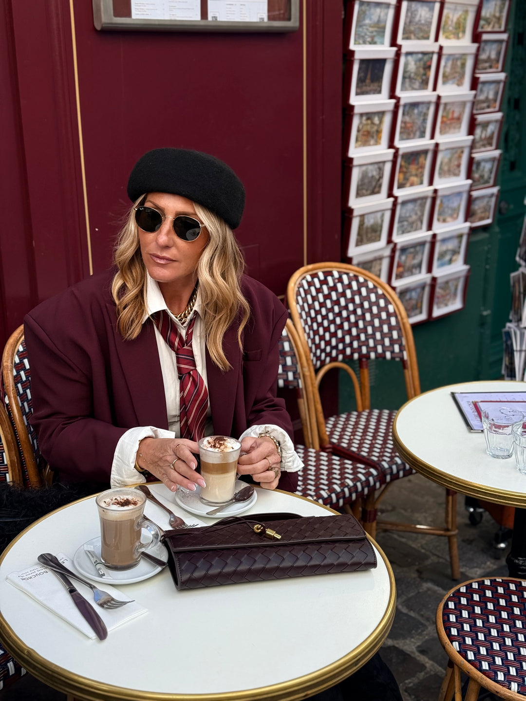 Blazer Droite Bordeaux 9675