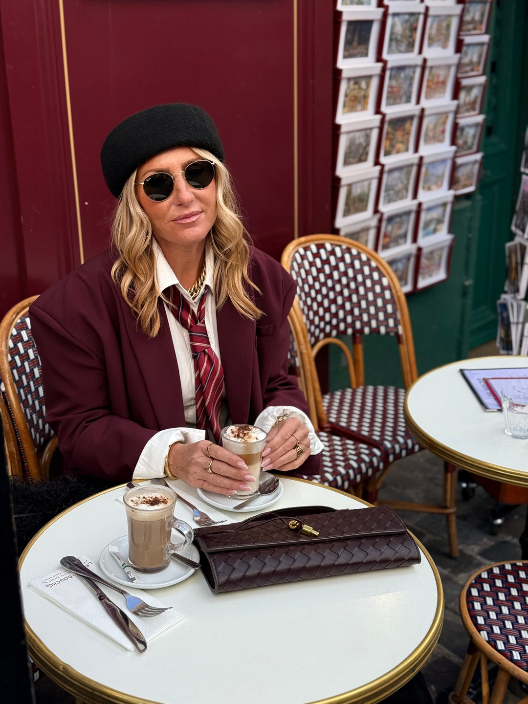 Blazer Droite Bordeaux 9675