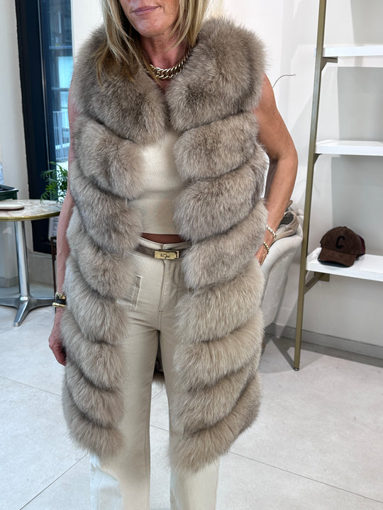 Gilet fourrure authentique (Giovanni )
