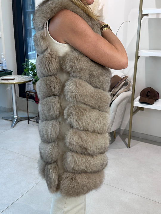 Gilet fourrure authentique (Giovanni )