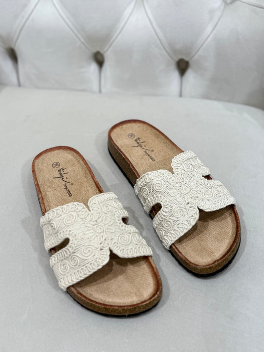 Claquettes SO-038 beige