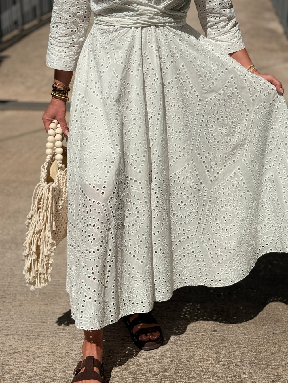 Robe longue bohème blanche