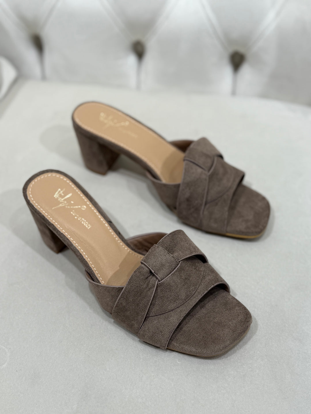 Mules taupe F473