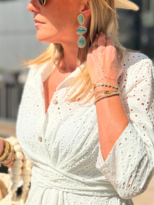 Robe longue bohème blanche