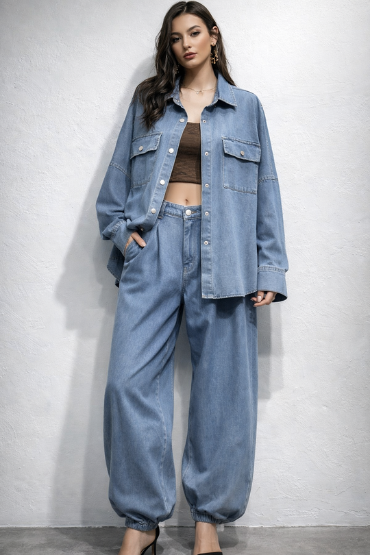 Ensemble jean bleu 12028