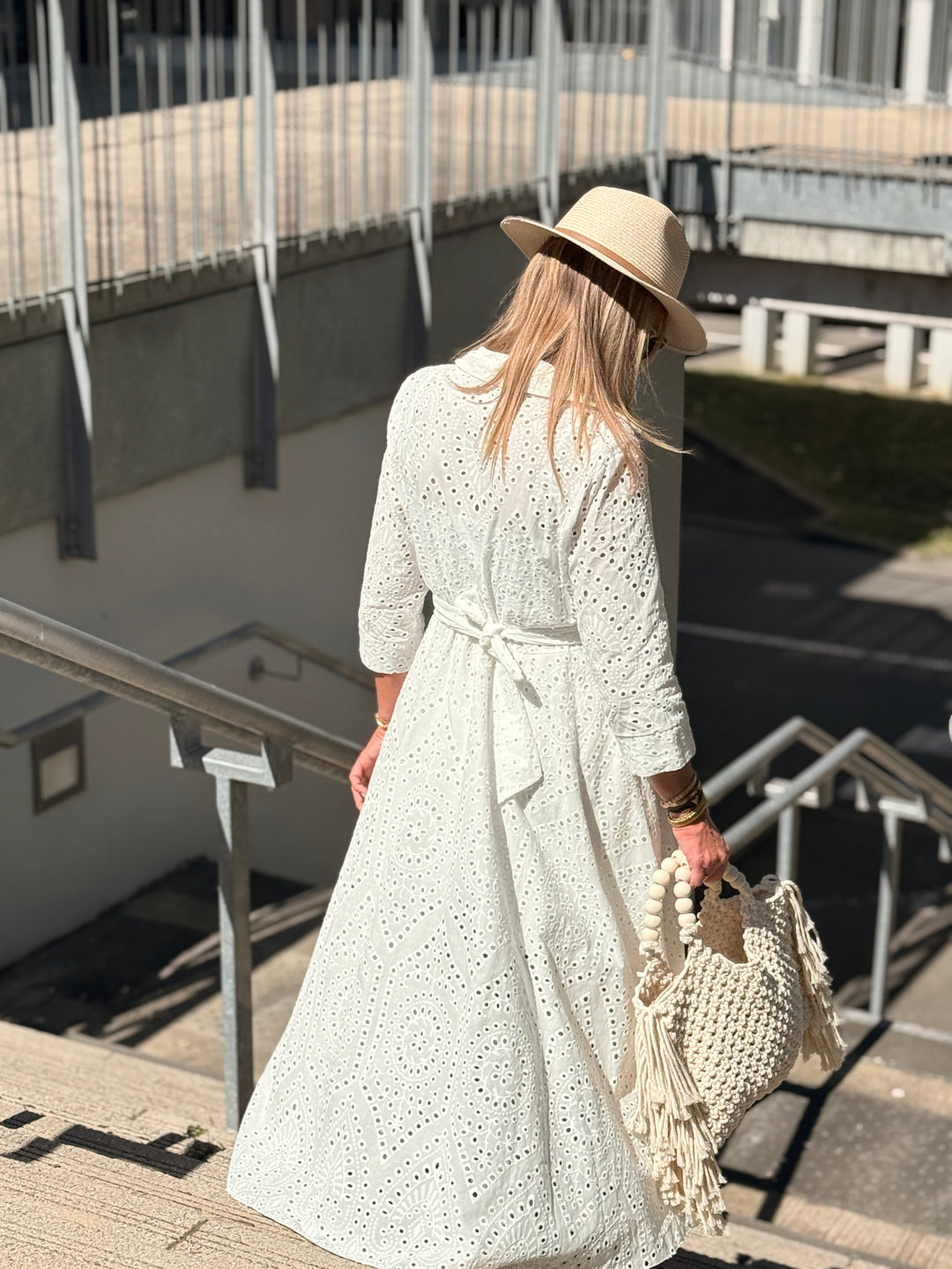 Robe longue bohème blanche