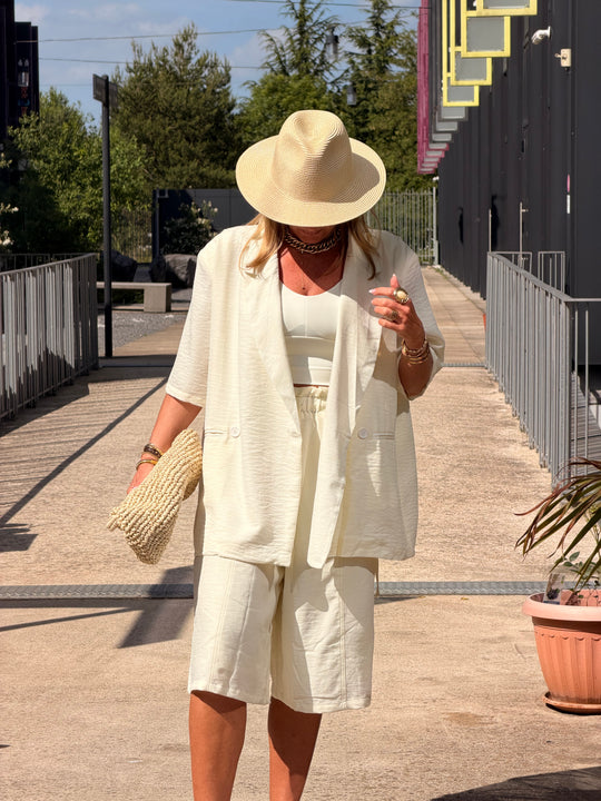 Veste Ecru dos dentelle 1215