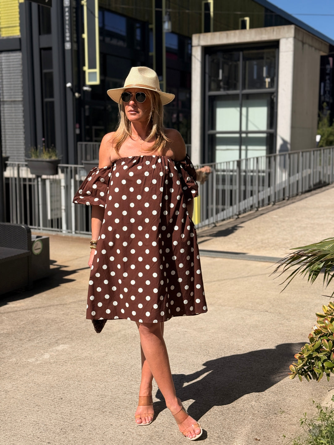 Robe CHOCO courte à pois 20733