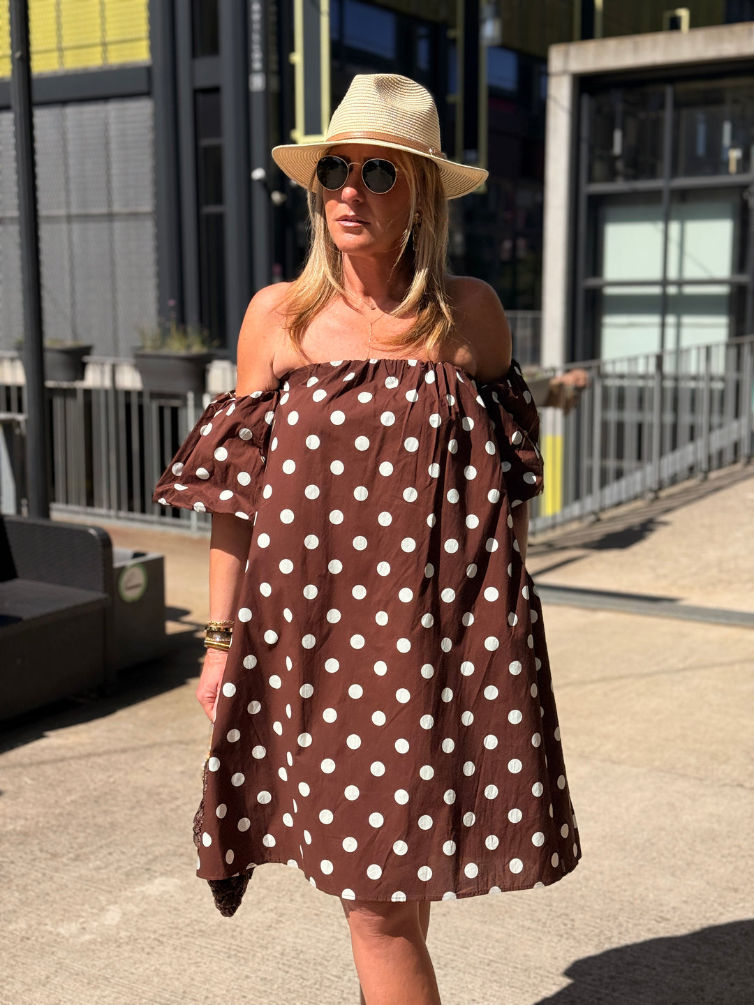 Robe CHOCO courte à pois 20733