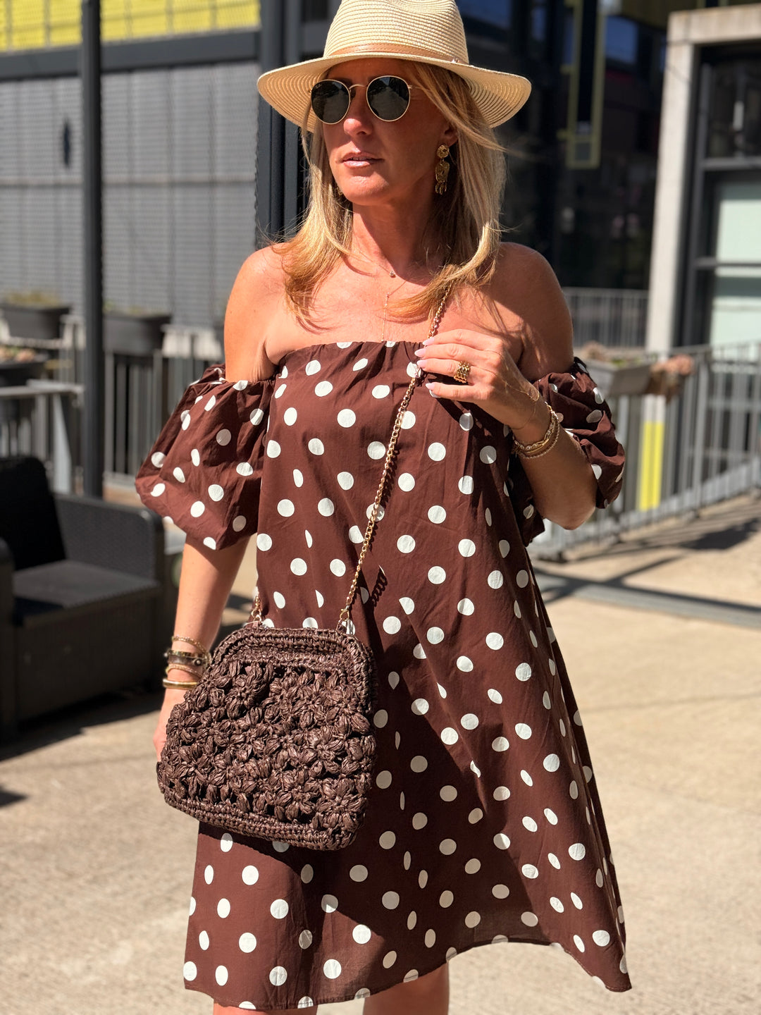 Robe CHOCO courte à pois 20733