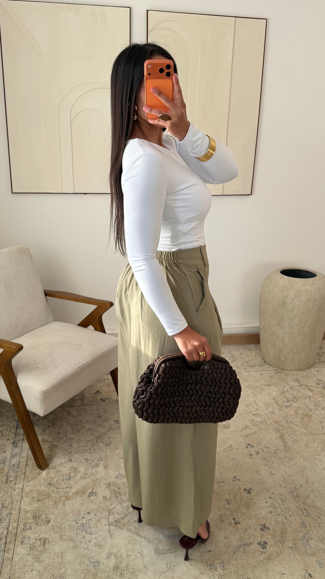 Pantalon culotte 423 Kaki