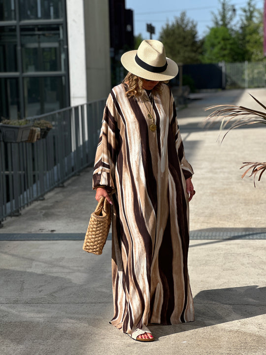 Robe tunique rayée 1592