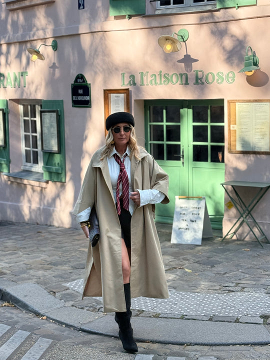 Trench Cape long Max oversize V26019