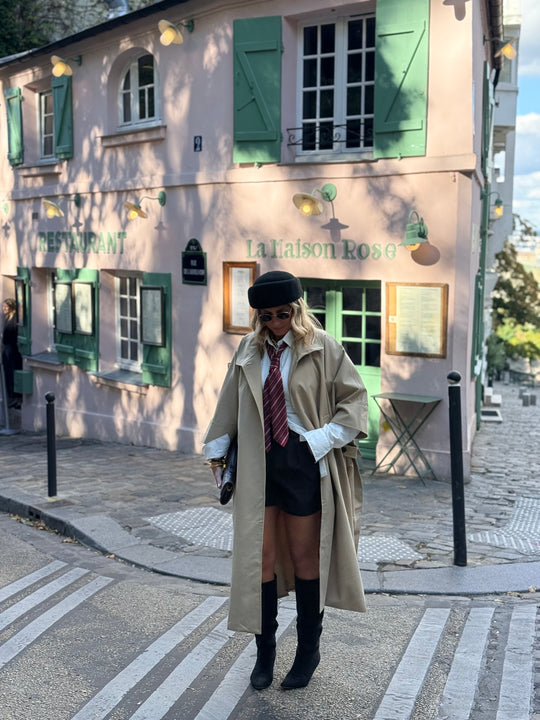 Trench Cape long Max oversize V26019