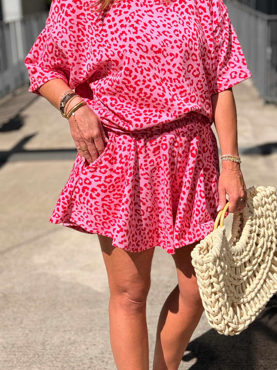 Ensemble Fuchsia imprimé léopard 00264 + 00134