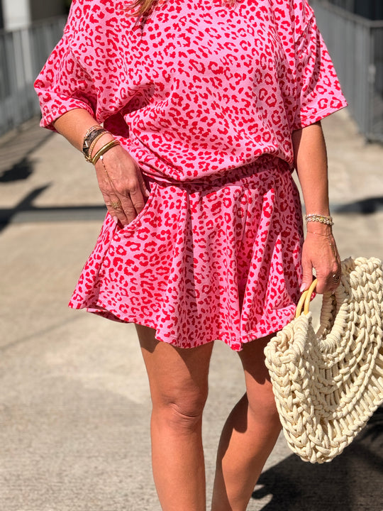 Ensemble Fuchsia imprimé léopard 00264 + 00134
