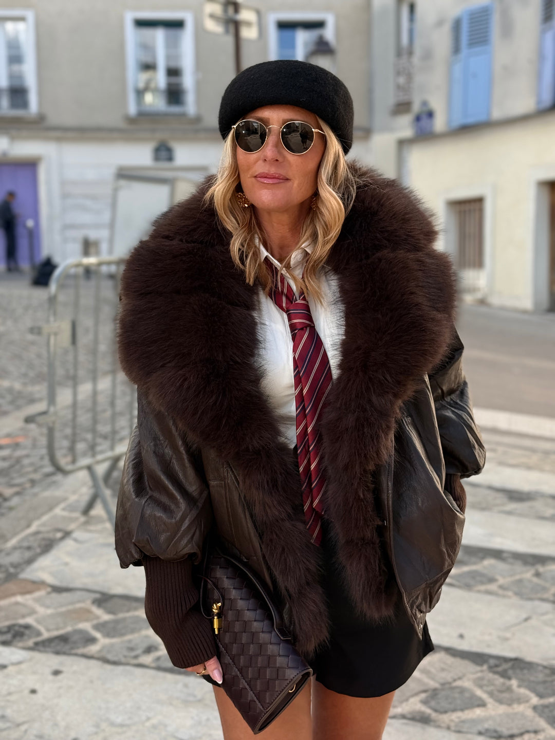 Veste similicuir grand col Choco CV2228